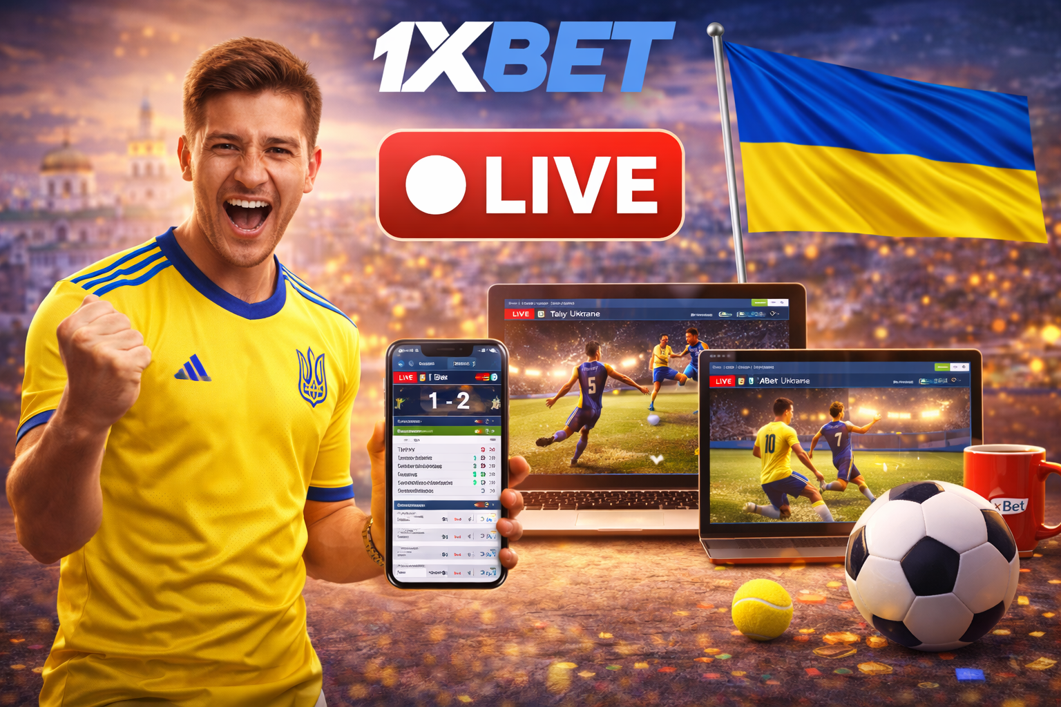 1xBet лайв в Украине